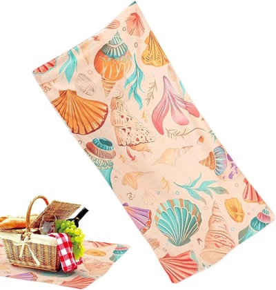 Opvouwbare Strandmat - Handdoek Tas - Buiten Reizen - Sneldrogend Absorberend - Groot Formaat - Meerkleurig