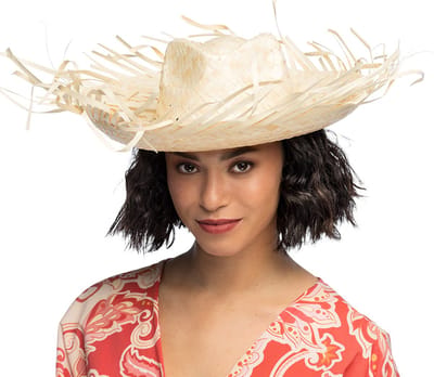 Boland - Hoed Caribbean naturel Naturel - 59 - Volwassenen - Unisex - Hawaii - Strandfeest - Themafeest - Carnaval