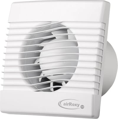 Ventilator Muur - Afzuiger Badkamer - Ventilatie Verbeteren - Hybride Technologie - 150 mm - Wit