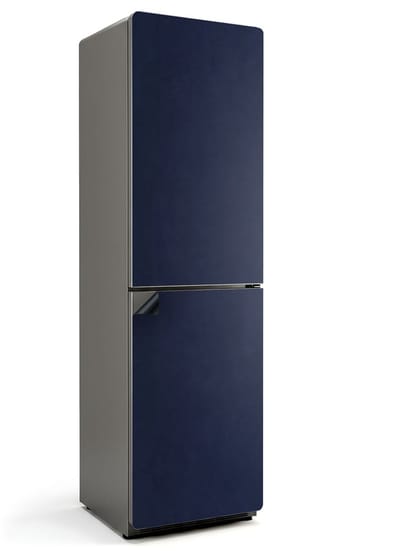 Wallfluent Magnetische Koelkastmat - Donker Marineblauw Koelkast Magneet Sticker - 60 cm x 205 cm - Donker Marineblauw Magnetische Koelkastmat - Koelkast Magneet Decoratie - Magnetische Koelkastbescherming - Verwijderbare Koelkast Decoratie