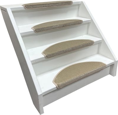 Elite Trapmatten - 13 stuks - Softstep Beige - 56x17x3,5cm - halve maantjes