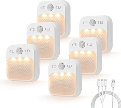 LED Nachtlampje met Bewegingssensor - Oplaadbaar en Magnetisch voor Veiligheid in Huis