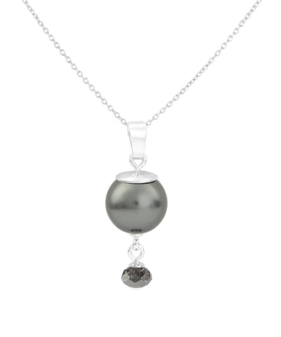 ARLIZI 1773 Ketting Parel Swarovski Kristal Grijs - Sterling Zilver - 44 cm