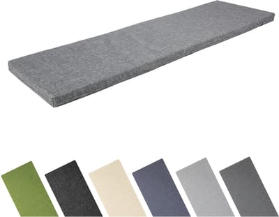 Garronda Bankkussen 140x40 cm – 4 cm dik – Waterafstotend & UV-bestendig – Grijs GD-AM-Dino