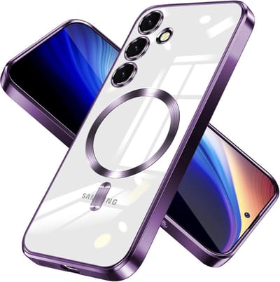 Hoesje Geschikt voor Samsung Galaxy A37 Hoesje Paars - Geschikt voor MagSafeTelefoonhoesje - soft siliconen Backcover