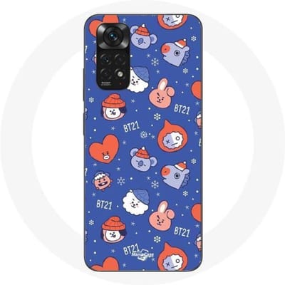 Coque pour Xiaomi Redmi Note 11S BTS Bangtan Sonyeondan BT21 Noël 2023