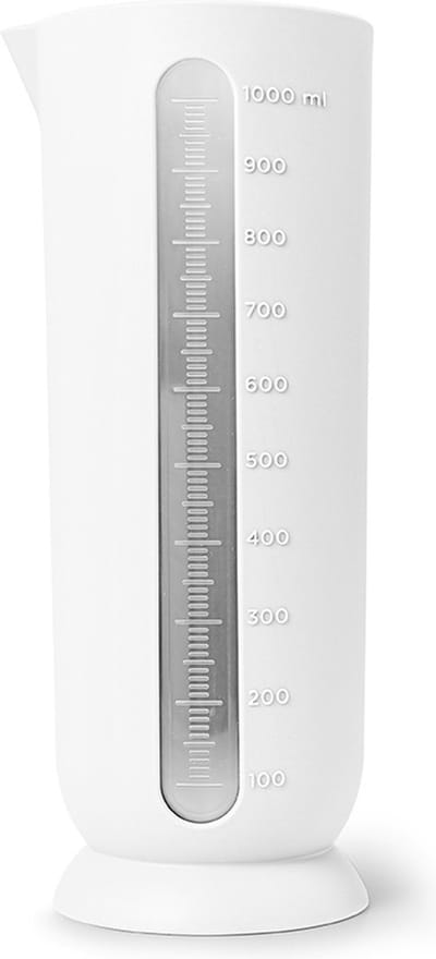 Kunststof - Maatbeker QB - 1000 ml - Ø 8,7 x H 23,5 cm - Sneeuw wit