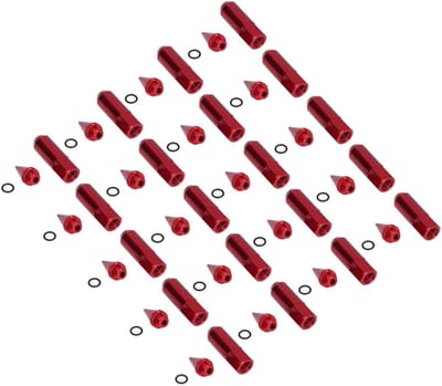 Dailygoods- Wielmoeren M12x1.5 puntig - 20 stuks - Aluminiumlegering - Universeel - Spike wielmoeren - Hoogwaardige kwaliteit - Velgmoeren
