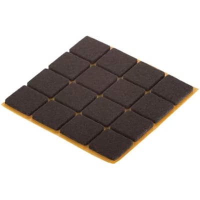 Fix-o-moll Meubelglijder Viltglijders - Zelfklevend - Vilt - 22x22mm - Vierkant - 48 Stuks