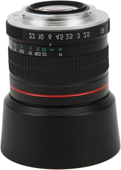 Telelens 85mm F1.8 met Auto Focus voor Volbeeldcamera's - Grote Diafragma voor Portretfotografie en Handmatige Focus