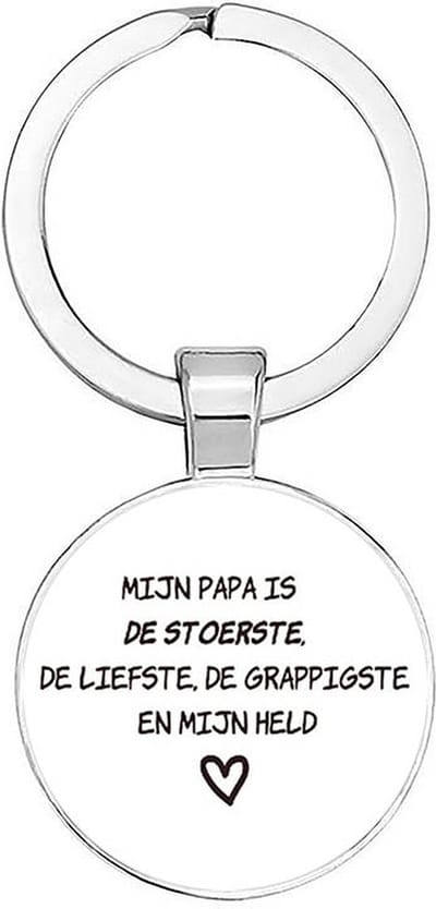 Akyol - Mijn papa is de beste in alles Sleutelhanger - Vader sleutelhanger - Papa sleutelhanger - Sleutelhanger papa - Familie sleutelhanger - Vaderdag cadeautje - Papa cadeau