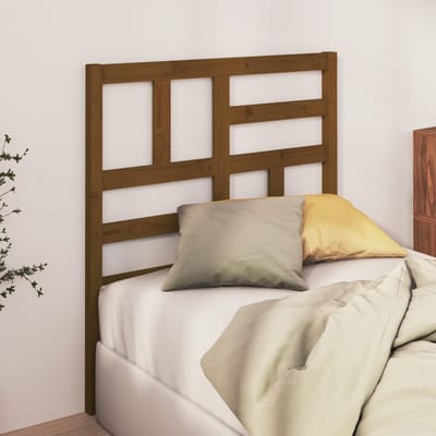 vidaXL - Hoofdbord - 81x4x104 - cm - massief - grenenhout - honingbruin