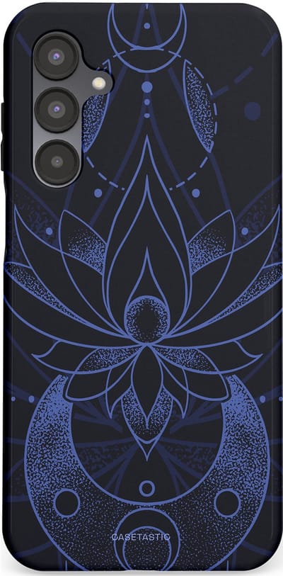 Casetastic Hoesje Geschikt voor Samsung A16 - Stijlvolle Beschermende Duo-layer Case - Lotus Nacht