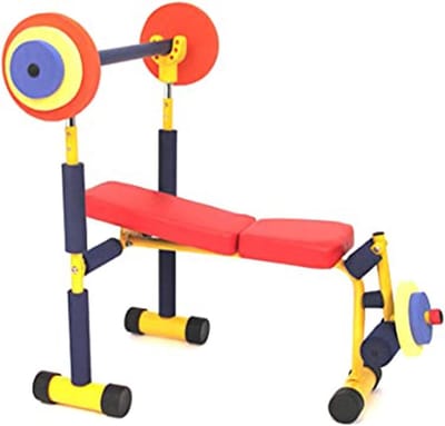 Kinder Fitness Bank - Oefenbank Gewichtheffen - Kinderen Actief Houden - Veilig Schuim Afwerking