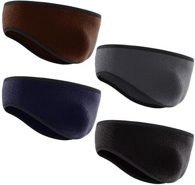 Dailygoods- Hoofdbanden 4 Stuks - Fleece - Warme Oorbeschermers - Veelkleurig - Sporthoofdbanden - Comfortabel - Winddicht - Oorwarmers