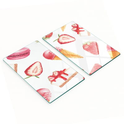 Multifunctionele decoratieve keukenplanken van gehard glas voor desserts, 2x30x52 cm