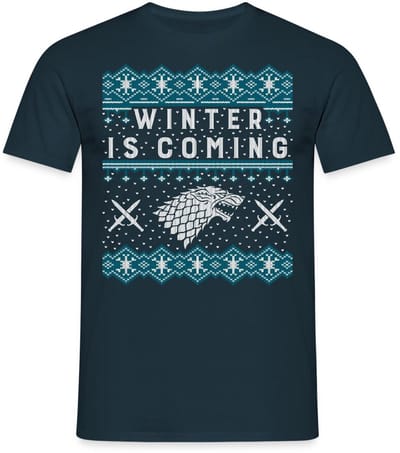 Game Of Thrones Winter Is Coming T-Shirt Heren