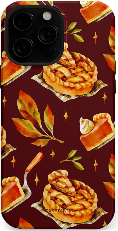 Casetastic Hoesje Geschikt voor Apple iPhone 13 Pro Max Magsafe - Stijlvolle Beschermende Duo-layer Case - Karamel Appel Ontwerp
