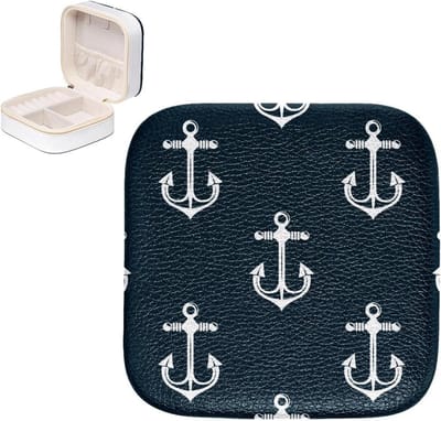 Sieraden Doos - Reis Etui - Sieraden Opbergen - Duurzaam PU Leer - 10.5 cm Breed - Veelkleurig