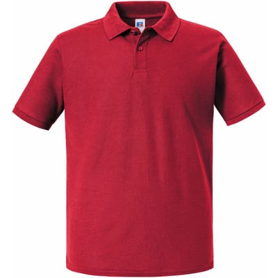 Russell Heren Authentiek Piqué Poloshirt (Klassiek rood)