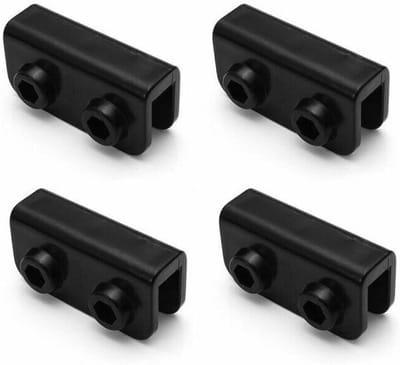Gazebo Connector Set - Tent Onderdelen - Reparatie Gazebo - 2-Weg Beugel - Standaard Maat - Zwart