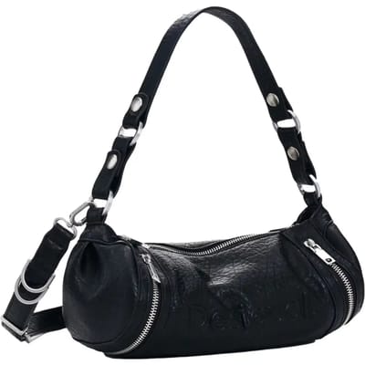 Desigual schoudertas Half Logo Zarauz Crossbody Bag Black zwart