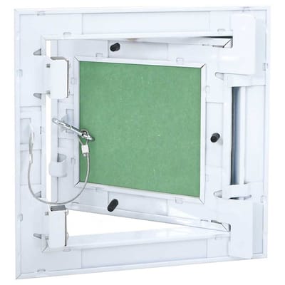 vidaXL - Access - Panel - Groen - en - Zilver - 20 - x - 20 - cm - Aluminium - en - Gipsplaat