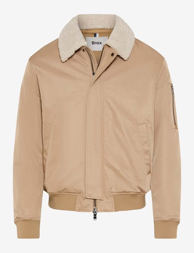 Brax Heren Blouson  Style LOGAN canvas, beige, maat M