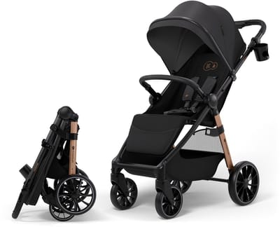 Kinderkraft GRANDE 2 Buggy - Grote wielen - Vlakke ligstand - Zwart