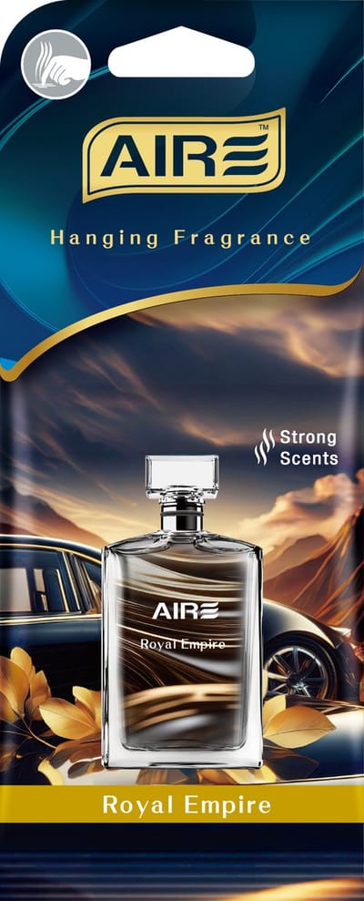 AIRE Luchtverfrisser ROYAL EMPIRE hanger card voor auto en huis. Sterk geurend.