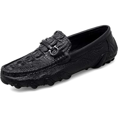 Heren Loafers Echt Leer Italiaanse Rijschoenen Casual Loafer Herenschoenen Casual Kwastjes Instappers Mocassins Grote Maat 38 -47 46 black