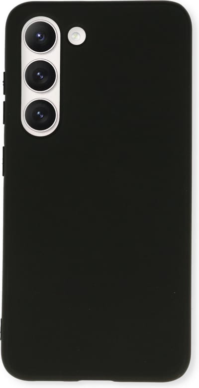 Casemania Hoes Geschikt voor Samsung Galaxy S23 - Zwart - Extra Stevig Siliconen Back Cover