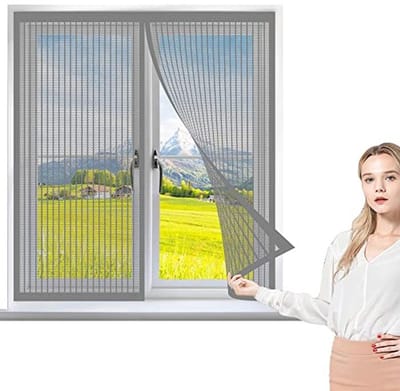 Muggenhor voor Raam 60 x 90 cm - Effectieve Bescherming tegen Insecten - Ideaal voor Zomer en Airconditioning