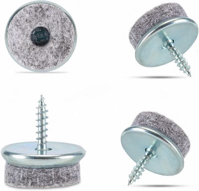 Ronde Viltglijders voor Meubelpoot - Vloerglijders Ø 22 mm, Bescherming tegen Krassen en Slijtage - Set van 20 Stuks