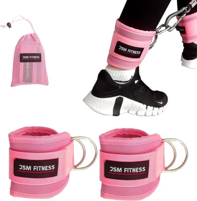 Voetlussen voor het trekken van kabels, voetboeien voor het trekken van kabels voor fitnesstraining om de been- en heupspieren op de kabelmachine te isoleren - 2 stuks
