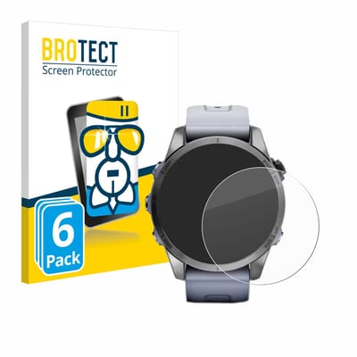 Screenprotector 6 Stuks voor Garmin Fenix 7S (42 mm) Beschermglas transparant