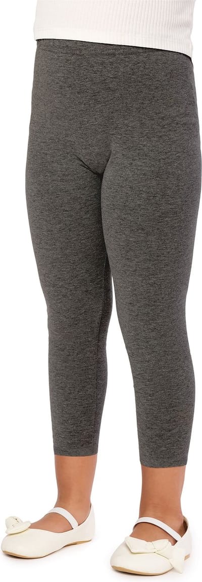 Merry Style MS-MS10-131-LE Meisjes Leggings - Sport - Vrijetijdsbroek - Lang- Viscose - Sporbroek - Yogabroek - Donkermelange - 110