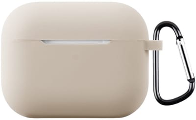 Coverup Hoesje - Geschikt voor AirPods Pro 3 Hoesje - Coverup Siliconen AirPods Case met Sleutelhanger - Khaki