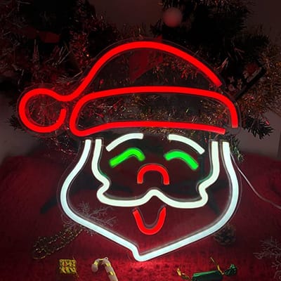 Dicadore - Neon led lamp - Kerstman - 35 x 35 cm - Wandlamp - Kerst - Winter - Feestdagen - Kerstverlichting - Kerstversiering