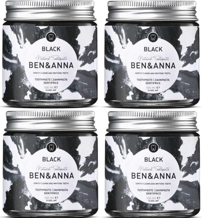 BEN&ANNA - charcoal tandpasta - 4 pak