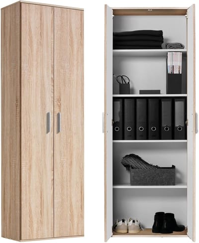 mokebo Opbergkasten Bureaukast 'Der Lange' (60 x 180 cm) multifunctionele Archiefkast in bruin sonoma eiken hout