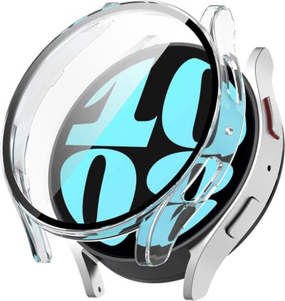 Beschermende watch case - hoesje - geschikt voor Samsung Galaxy Watch 6 (40 mm) - transparant