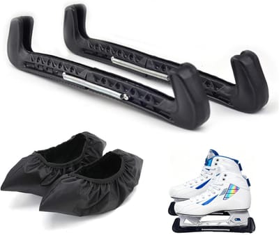 Schaatsbeschermers - Bladbeschermers - Schaatsen Beschermen - Met Veer - 310 - Blauw