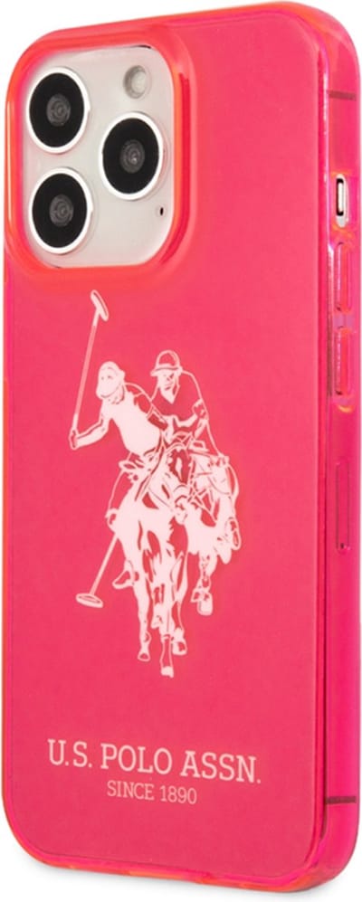 U.S. POLO ASSN., Hoesje geschikt voor iPhone 13 Pro Max - Big Horse Series Elegant, Roze