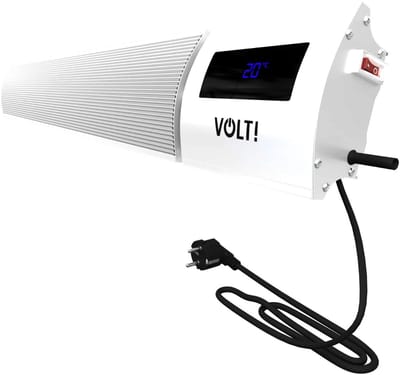 VOLT I-Red Terrasverwarmer - 1200W - Infrarood Heater - Terrasheater - Wifi - Ecostand - IP44 - 96CM - White