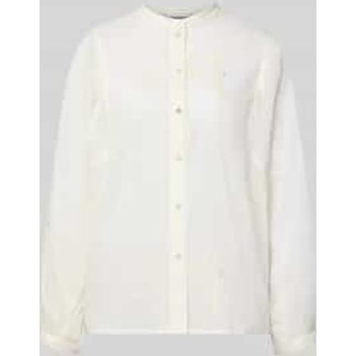 Regular fit Blouse met Opstaande kraag en Stitchings