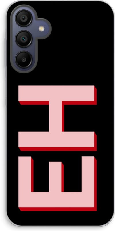 Gepersonaliseerd - Case Company® - Hoesje geschikt voor Samsung Galaxy A15 hoesje - Monogram - Soft Cover Telefoonhoesje - Bescherming aan alle Kanten en Schermrand