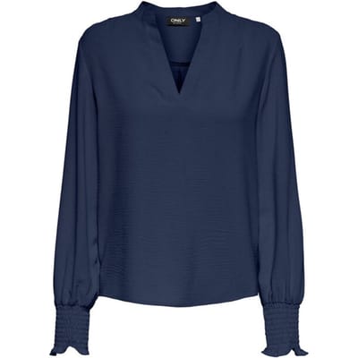 ONLY - ONLMETTE V-NECK LS SMOCK TOP NOOS WVN Dames Top