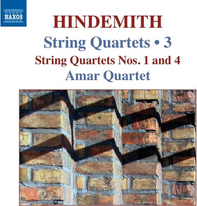 CD PAUL HINDEMITH - AMAR QUARTETT - Strijkkwartetten 3: Strijkkwartetten  8572165 Naxos 2015 Japan ObiClassical Gebruikt