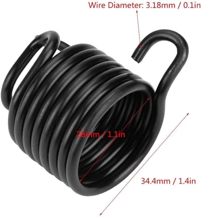 Dailygoods- Luchthamer Borgveer 100% Nieuw - Koolstofstaal - 8 Windingen - Buitendiameter 34,4 mm - Binnendiameter 28 mm - Gewicht 58 g - Veer